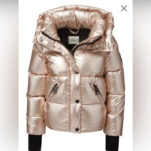 SAM. Girls Elsa Puffer Coat - Light Gold